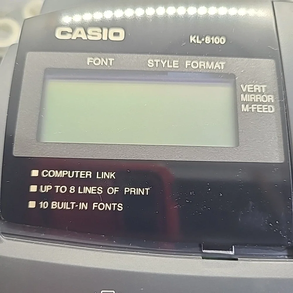 Vintage Casio Label It! KL-8100PLUS Printer Sharp Wizard OZ-630 Organizer Bundle